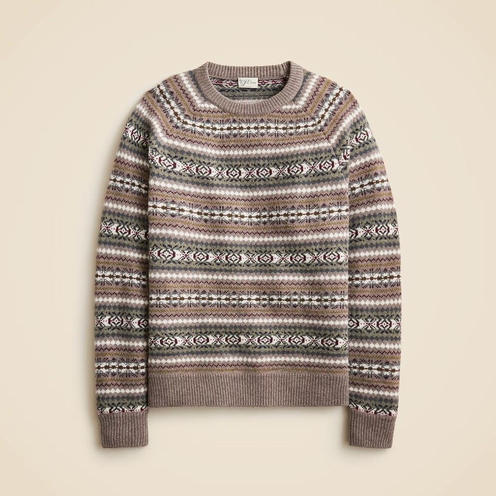 Jcrew Men's christmas Patterned Sweater - Picture 2 of 6